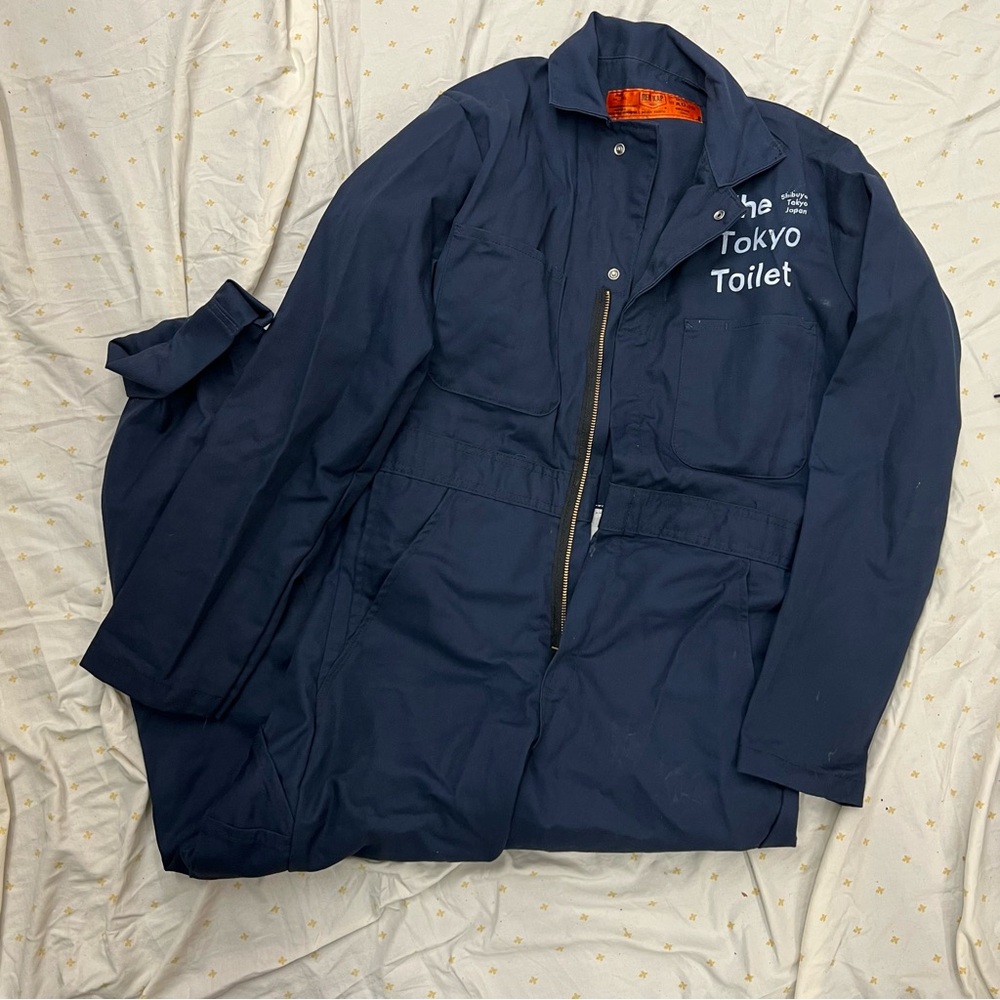 Navy Blue Men's Tokyo toilet jumpsuit